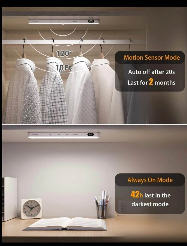 WILLED LED Motion Sensor Light Bar, 4 Pack (New) - photo 3