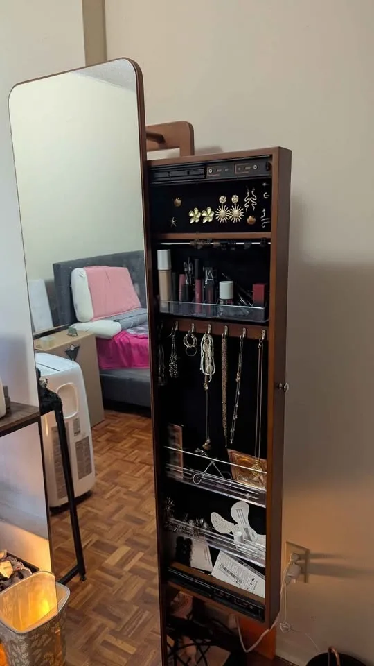 AOSOM Full-Length Mirror with Jewelry Cabinet - photo 4