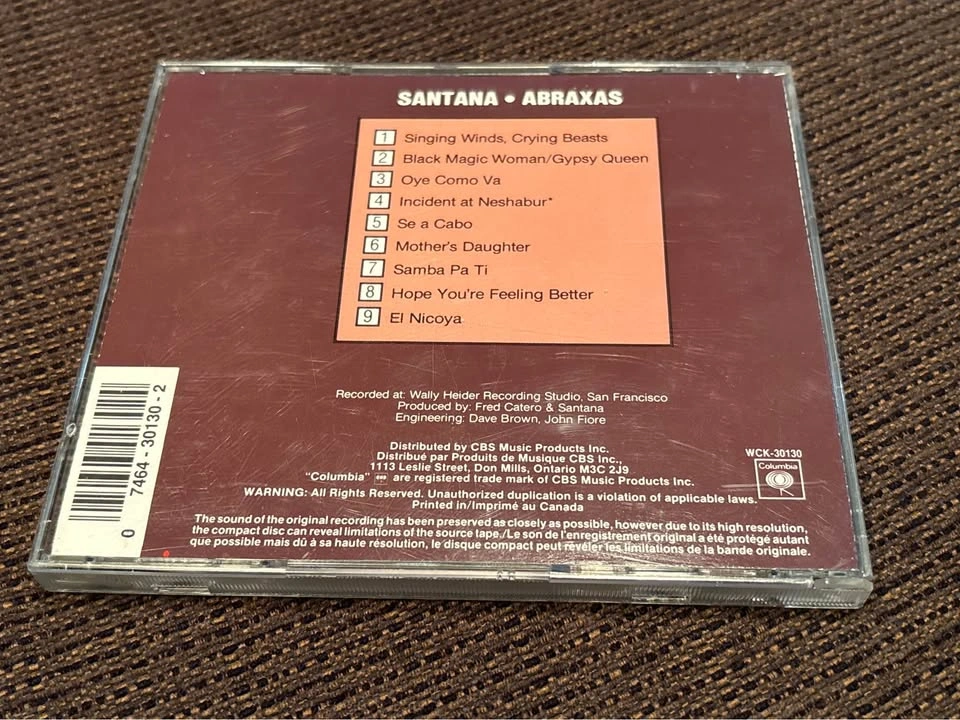Santana CD Album Lot (2) – Abraxas & Shango - photo 4