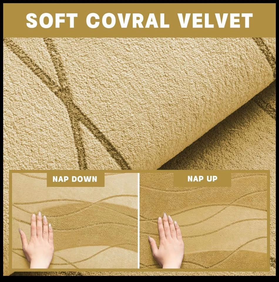 Bath Rug Memory Foam Set 4 Piece, Ultra Absorbent - New - photo 5