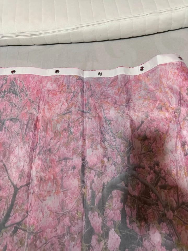 Shower Curtain Pink Floral Trees 72x72 - photo 4
