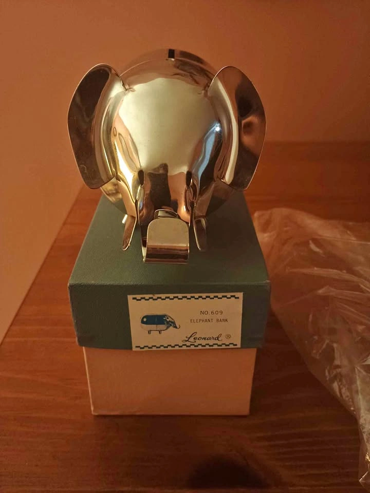 Vintage Elephant Piggy Bank - 1980s New Old Stock