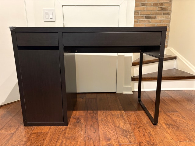 Black IKEA Desk with Storage