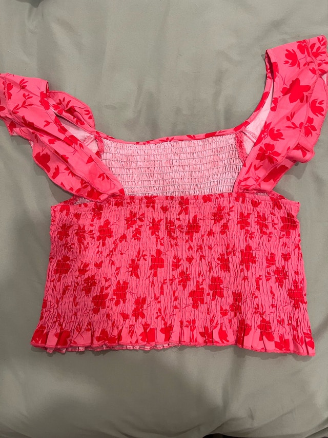 Pink Ruffle Tank Top - photo 2