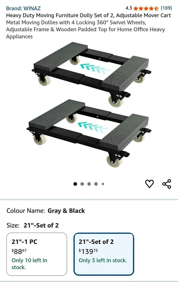 Moving furniture dolly