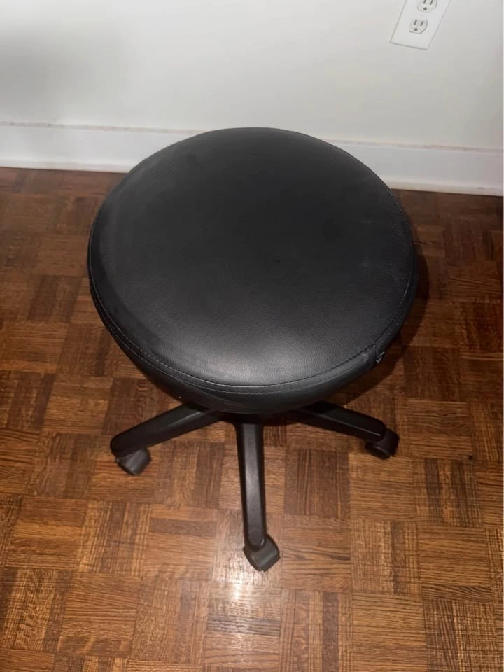 Adjustable Rolling Artist / Salon Stool – Black – $50 - photo 2