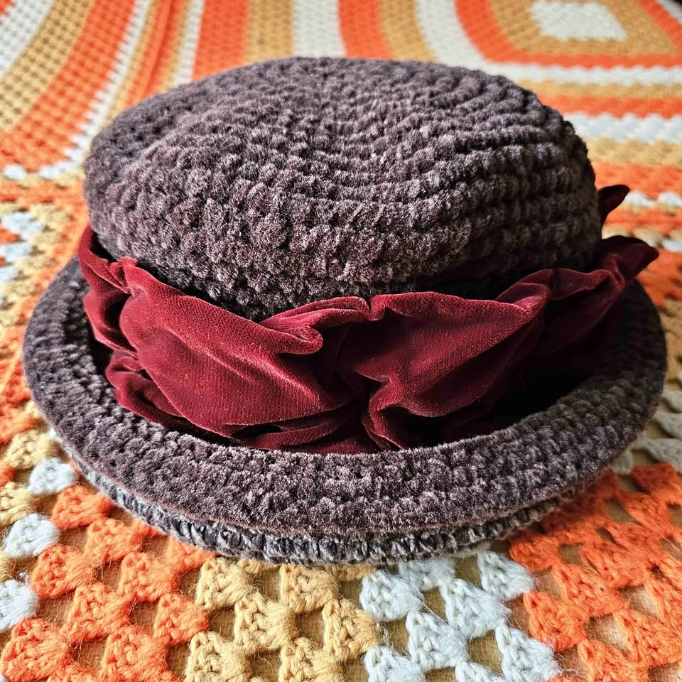 Vintage 1994 Knit Witchy Boho Hat Kate Scheckler 90s Witch