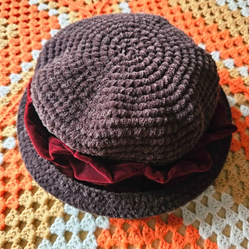 Vintage 1994 Knit Witchy Boho Hat Kate Scheckler 90s Witch - photo 3
