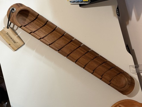 Ironwood Gourmet Solid Wood Baguette Bread Slicer Board Tray
