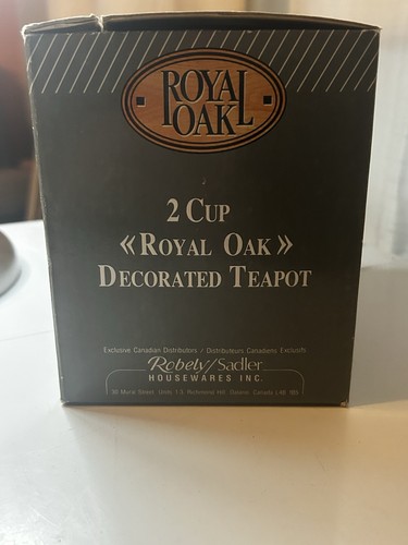 Vintage Royal Oak Sadler Decorated Tea Pot In Box - photo 3