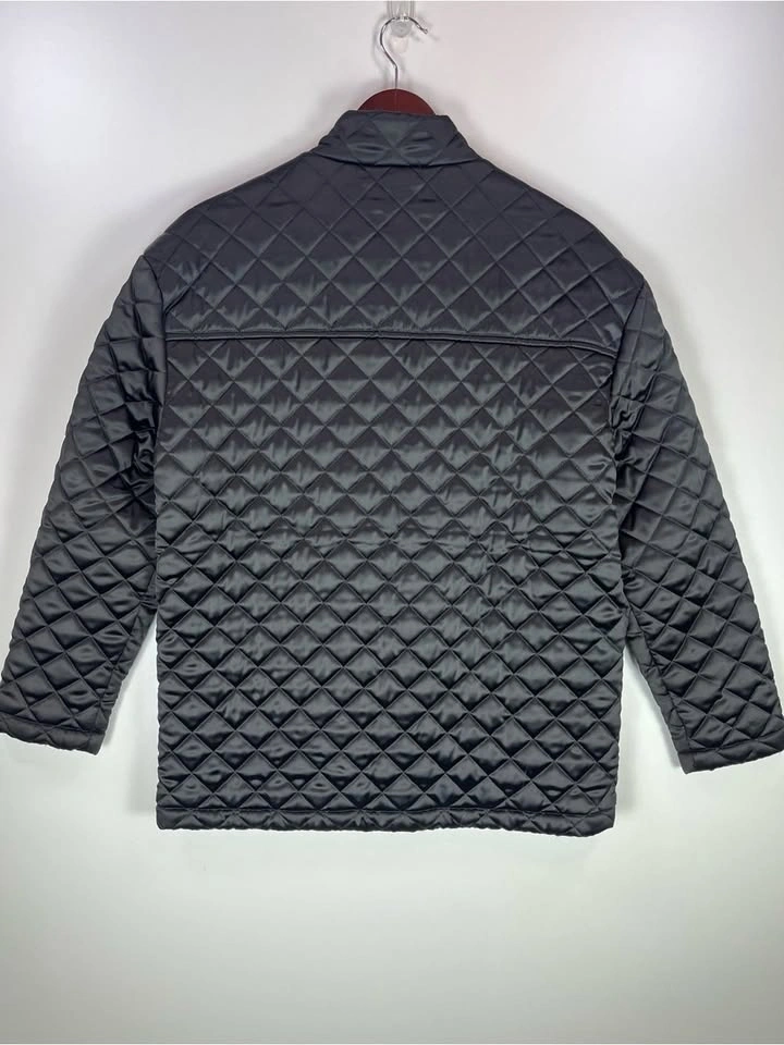 🏈 UooYaa Black Quilted Jacket Statement Buttons Size Medium - photo 3