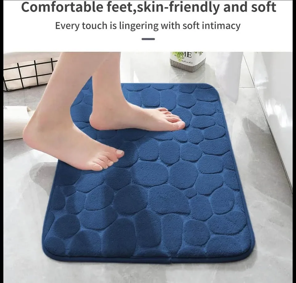 YIHOUSE Memory Foam Bath Rug 20x47, Cobblestone, New - photo 3