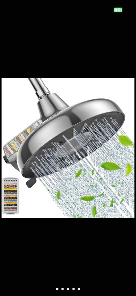8-Inch Filtered High Pressure Rainfall Showerhead