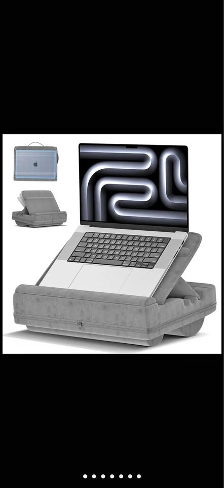 Laptop Lap Desk with Cushion and Storage - New