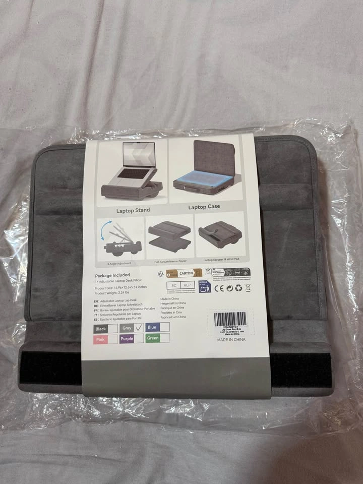 Laptop Lap Desk with Cushion and Storage - New - photo 4