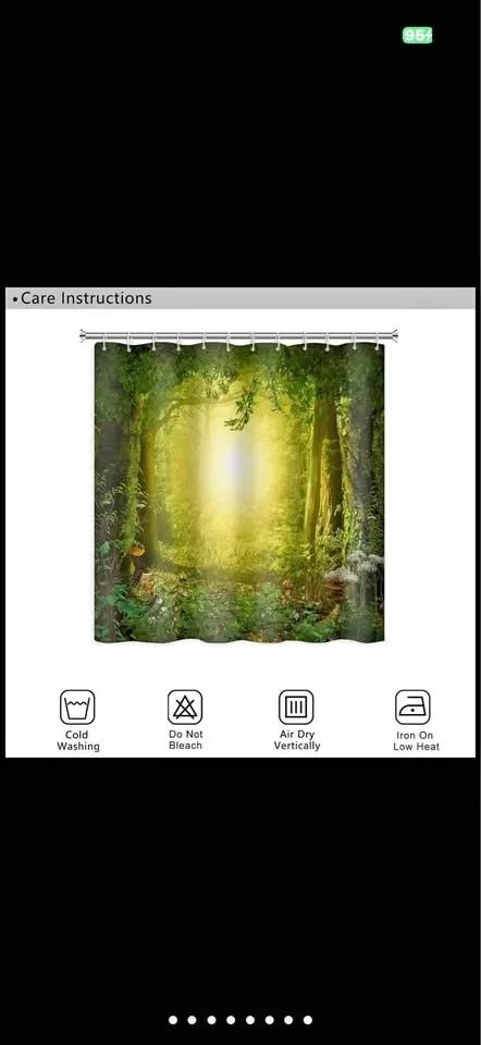 New Enchanted Forest Shower Curtain 72x72 inch