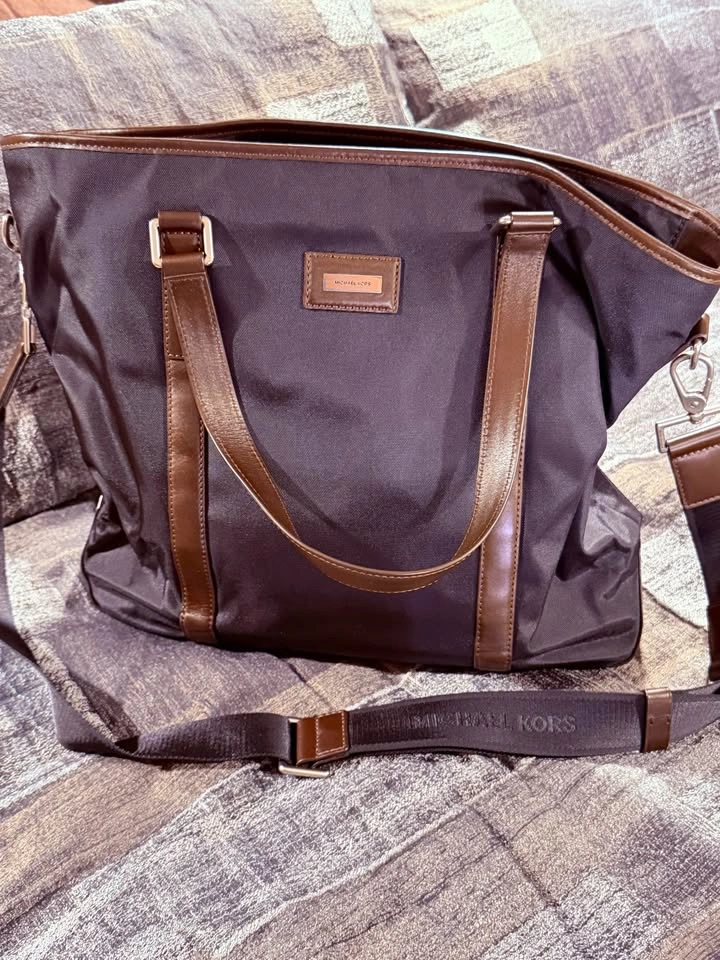 Michael Kors Nylon Tote Bag with Crossbody Strap