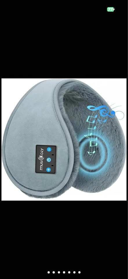 MUSICOZY Bluetooth Ear Muffs for Winter (Grey) - New