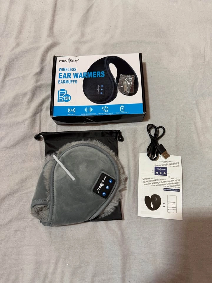 MUSICOZY Bluetooth Ear Muffs for Winter (Grey) - New - photo 2