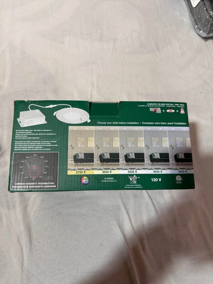 LUMINUS Elite 4-Inch Dimmable LED Pot Light Panels - Set of 6 - photo 3