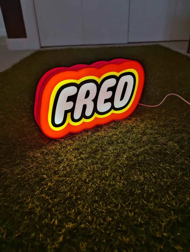 Custom LEGO Lightbox Name Sign thumbnail