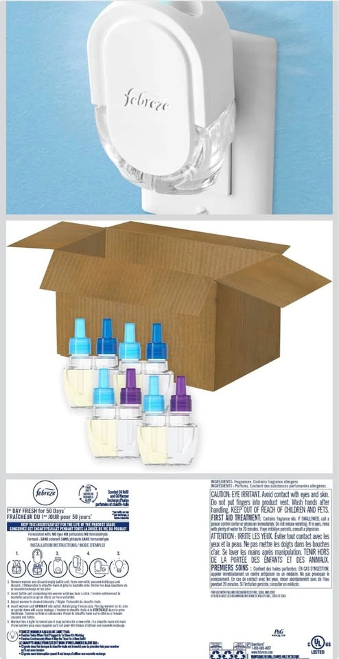Febreze Plug In Air Freshener Refills, 4 Pack (New) - photo 3