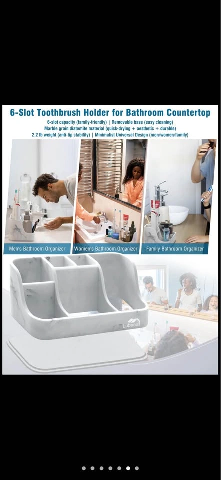 Toothbrush Holder with Instant-Dry & 6 Slots - photo 4