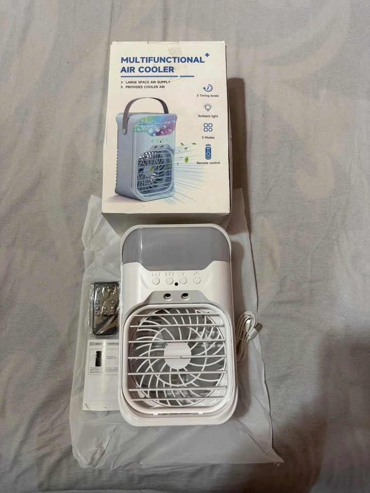Portable Air Conditioner with 1.6L Tank & 7-Color Light - photo 2