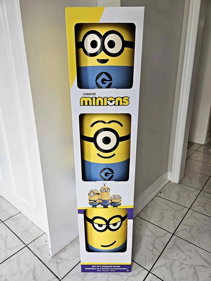 Illumination's Minions Set of 3 Storage Boxes🏈