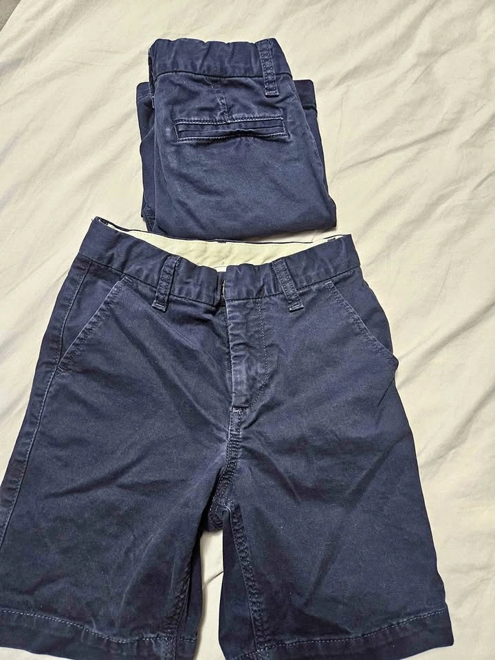 Gap Navy Blue Chino Shorts Boys (7)🏈