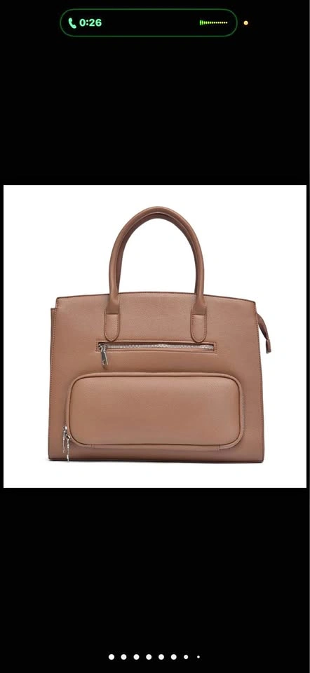 NEWBELLA Vegan Leather Work Tote Bag with Insulated Pocket