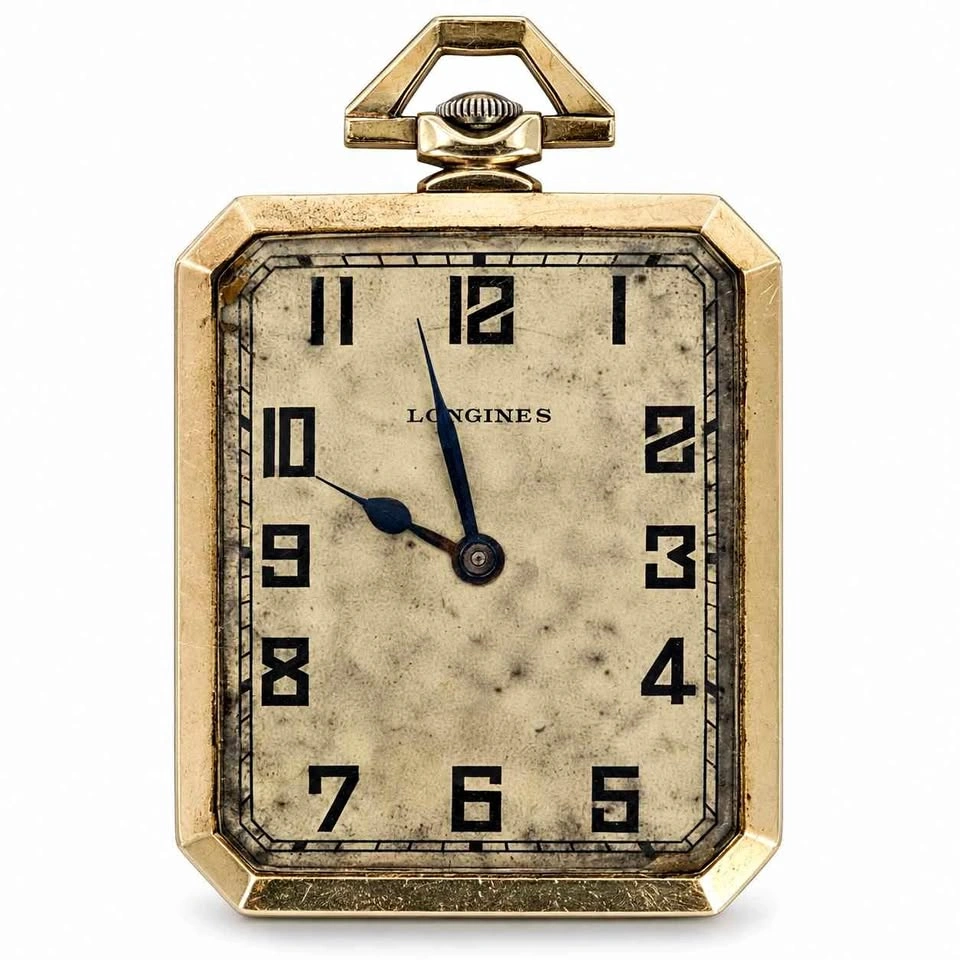 Rare 1913 Longines 17-Jewel Mechanical Pocket/Pendant Watch