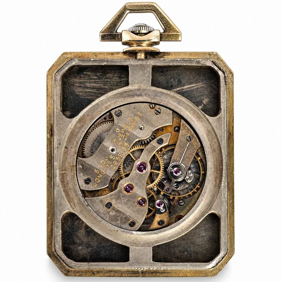 Rare 1913 Longines 17-Jewel Mechanical Pocket/Pendant Watch - photo 3