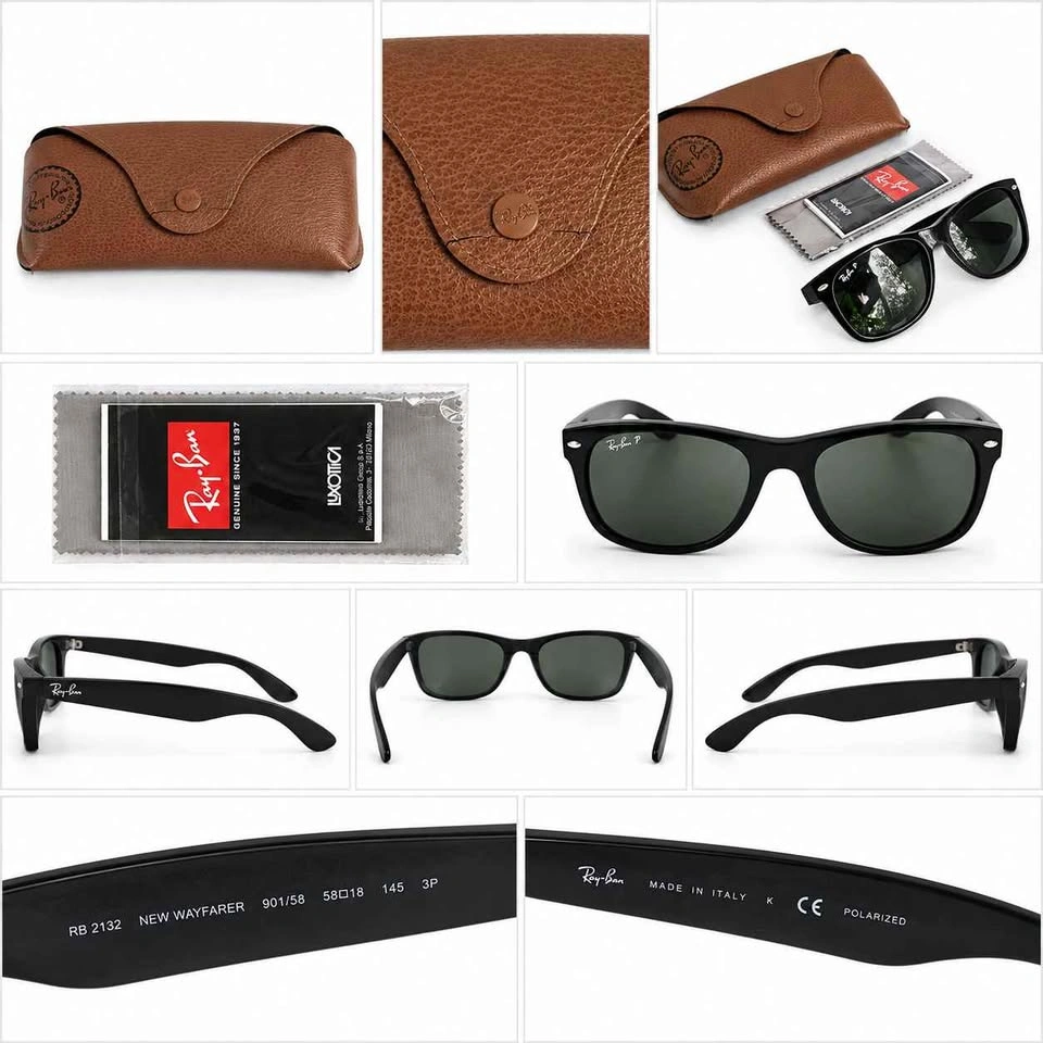 Ray-Ban RB2132 New Wayfarer 901/58 Polarized Sunglasses - photo 2