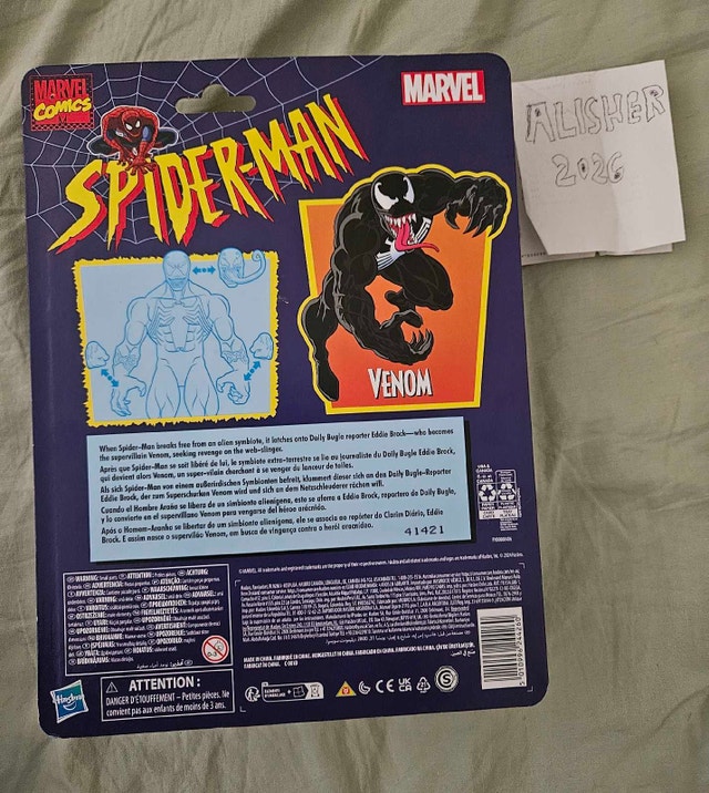 Marvel Legends Venom Spider-Man Retro Cardback - photo 2