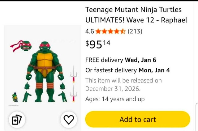 Ninja Turtle Raphael 2003 Super7 Ultimates - photo 3