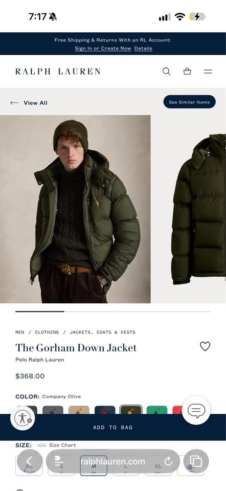 New Polo Ralph Lauren Gorham Hooded Down Puffer Jacket (M) - photo 2