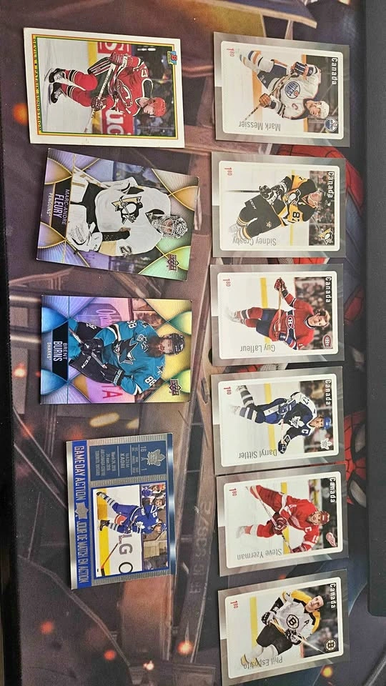 Hockey card - special post stamp set & more