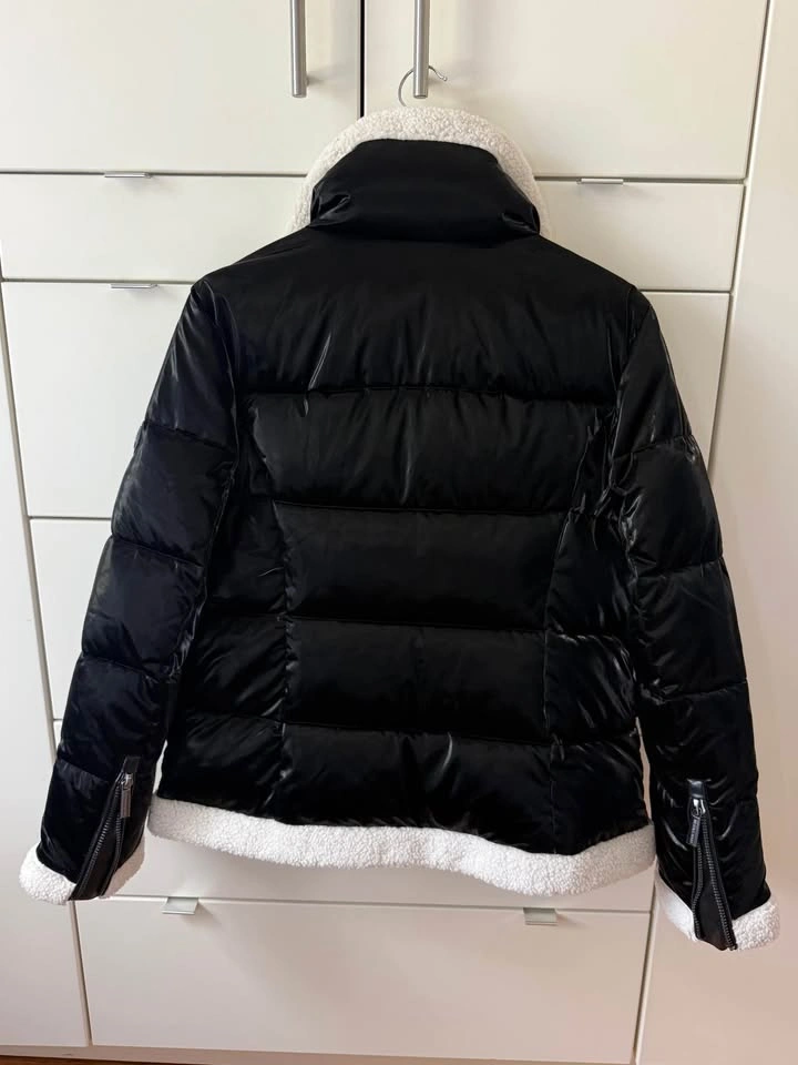 MICHAEL Michael Kors Faux-Shearling Shine Puffer Coat – Size L - photo 5