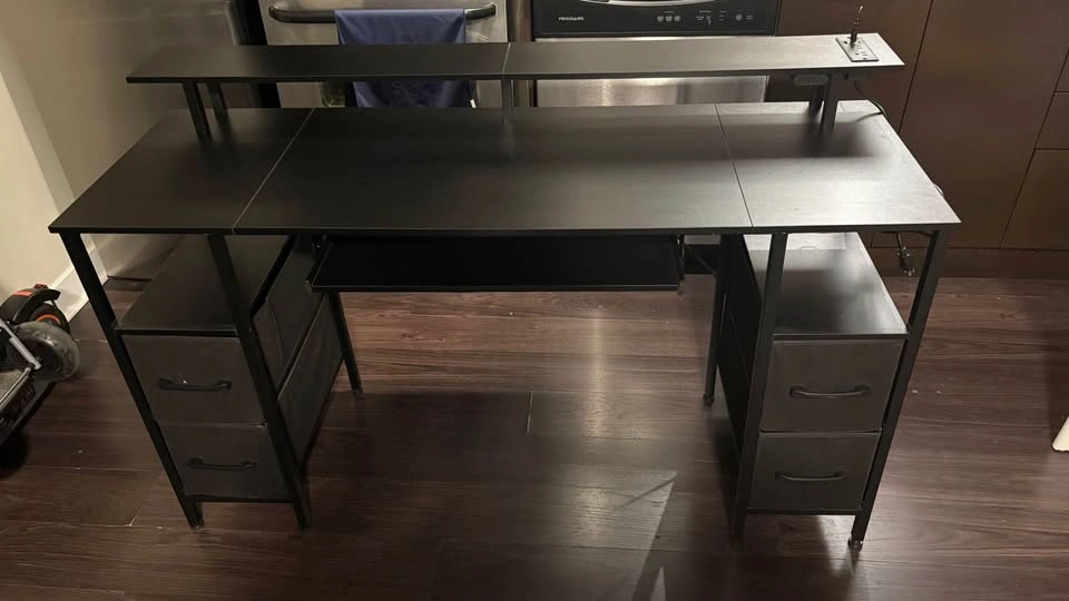 Computer Desk + Adjustable Standing Desk Converter - photo 2