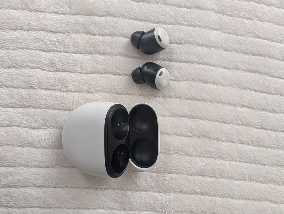 Google Pixel Buds Pro (Porcelain/Beige) + Rubber Case - photo 4