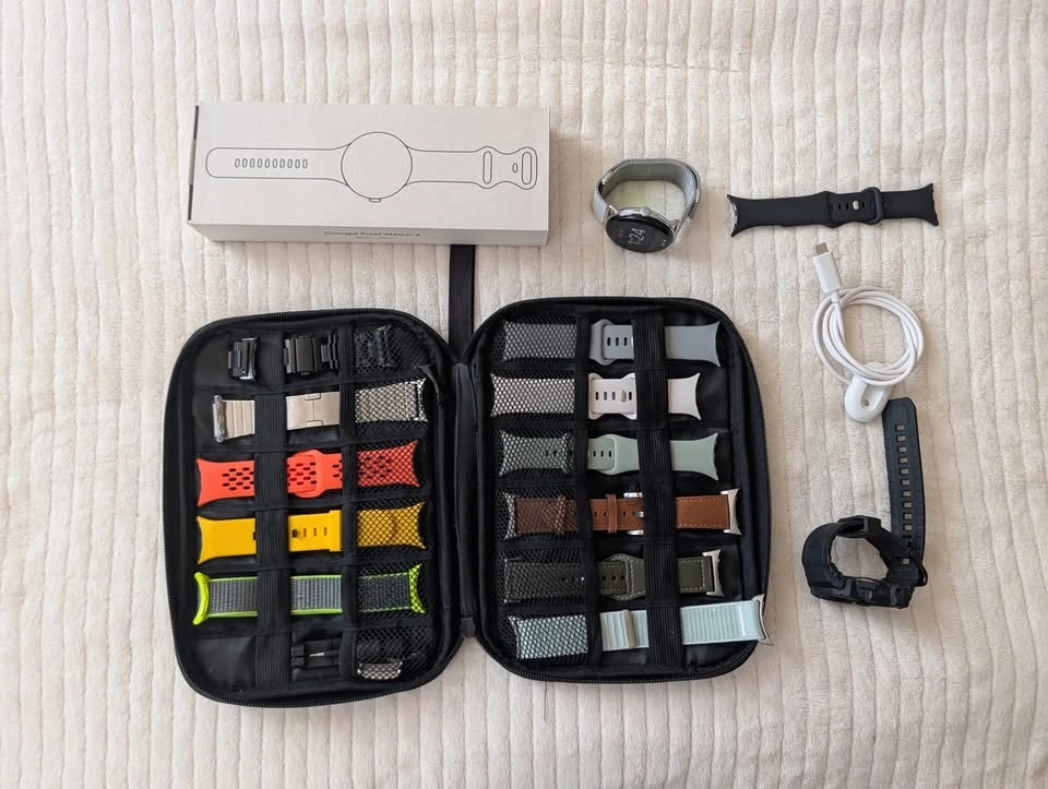 Massive Bundle: Google Pixel Watch 4 (45mm) + 14 Bands & Case - photo 4
