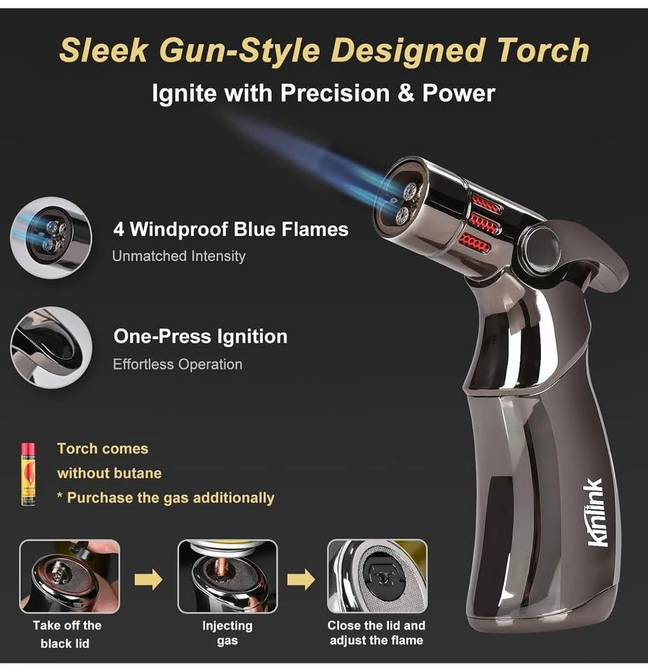 Whiskey Smoker Kit with Torch, 6 Wood Chips, Glasses & Molds - photo 4