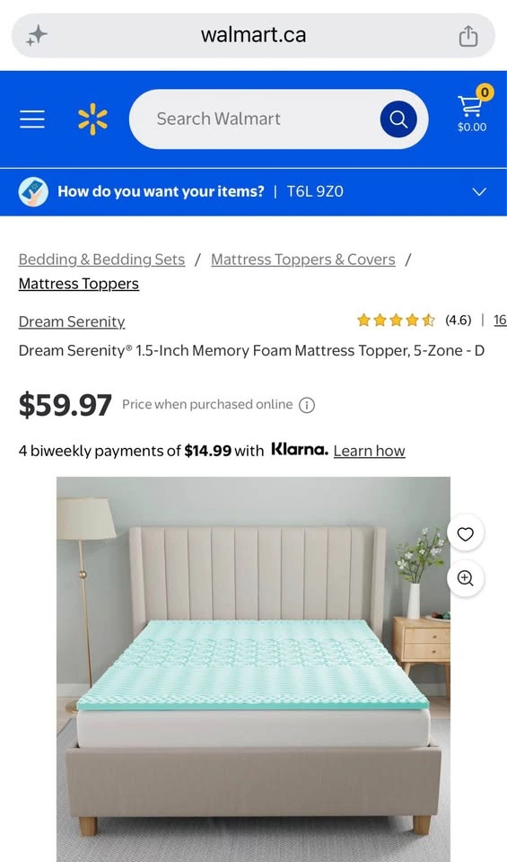 Dream Serenity Eco-Zone 1.5-Inch Memory Foam Mattress Topper, Tw - photo 3