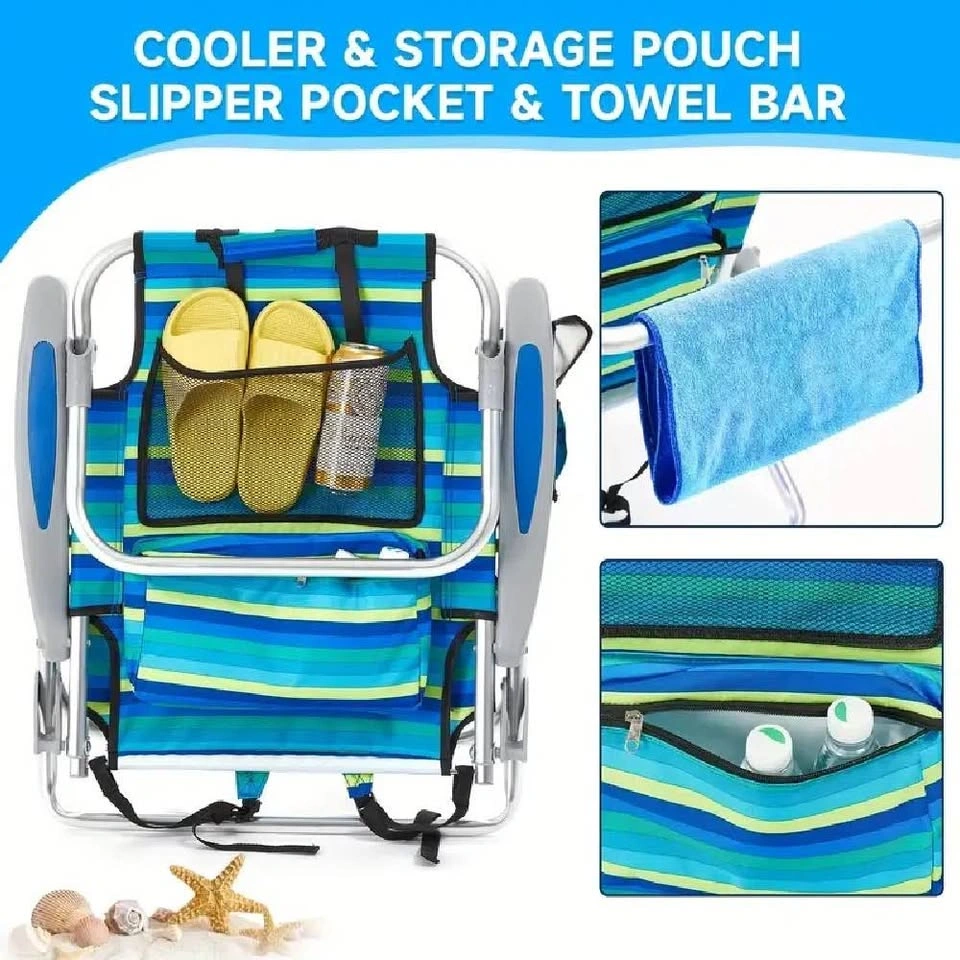 Set of 2 Lightweight Portable Camping Beach Chair For Adults - photo 3