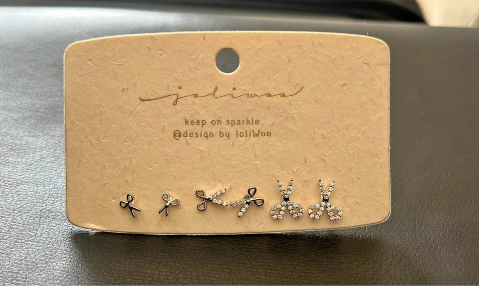 Scissor Earrings - 6 total