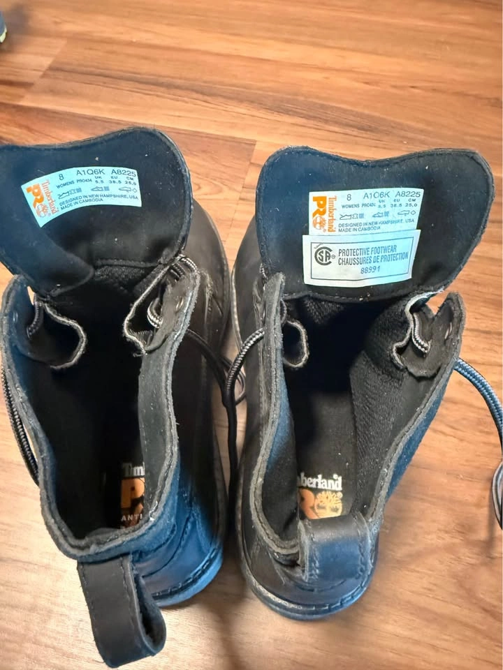 Timberland PRO Black Work Boots Women's Size 8 - photo 2
