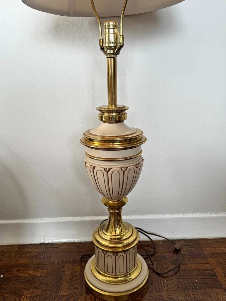 Antique Stiffel floor lamp, genuine brass