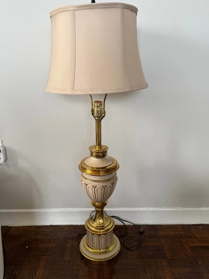 Antique Stiffel floor lamp, genuine brass - photo 4