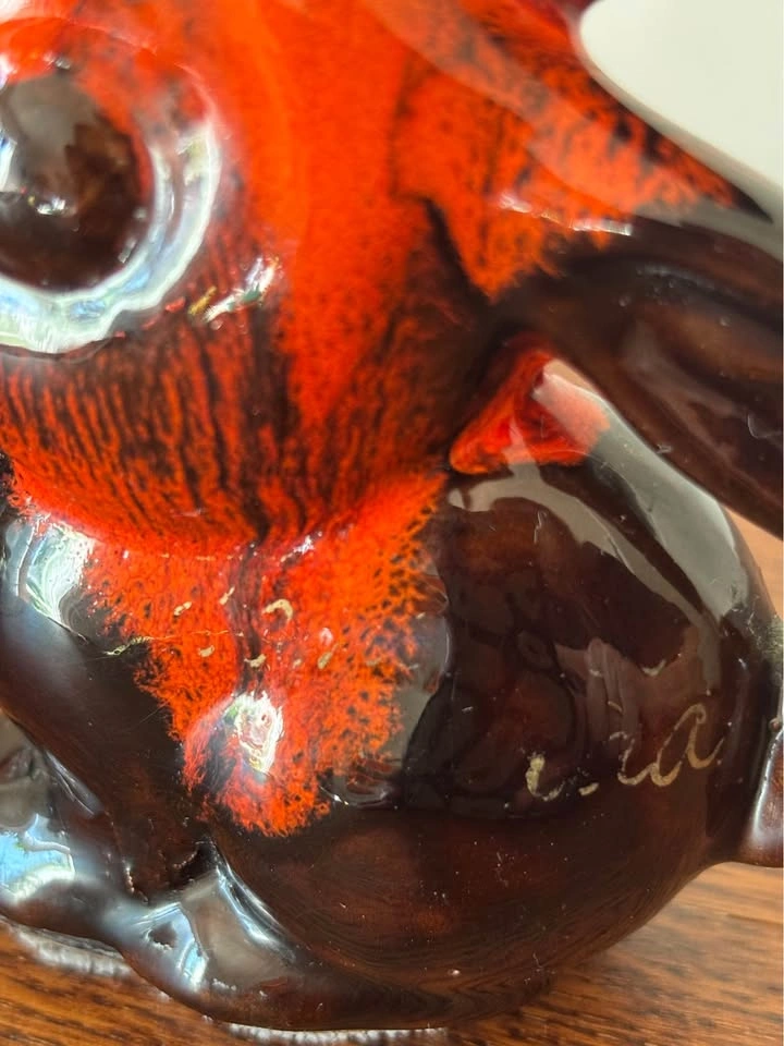 Vintage 1976 Evangeline Canada Art Pottery Rabbit Figurine - photo 5